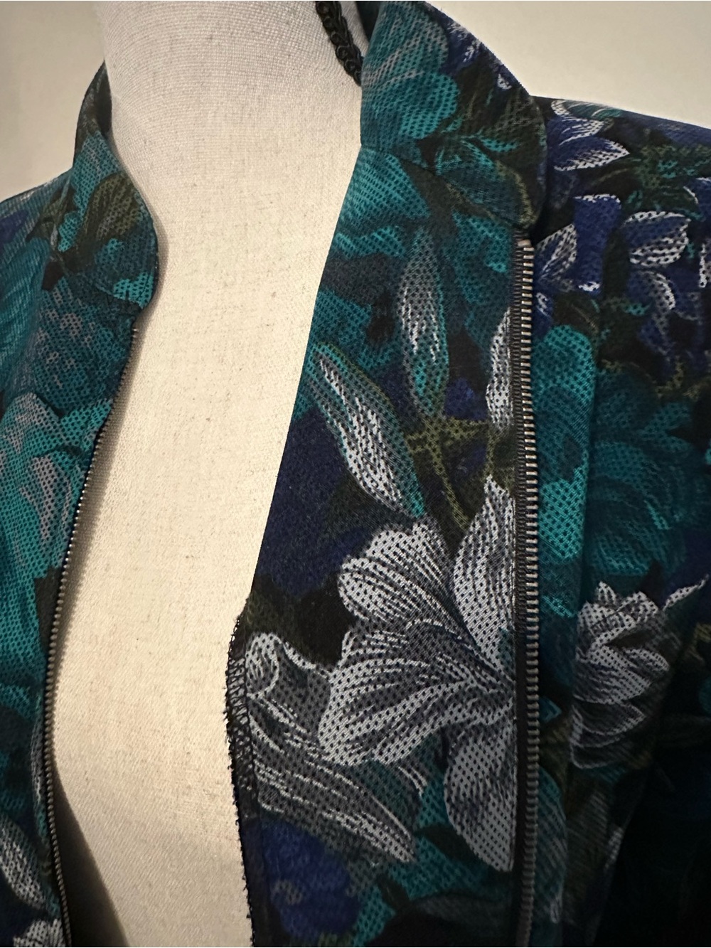 Elementz Teal & Navy Floral Print Top